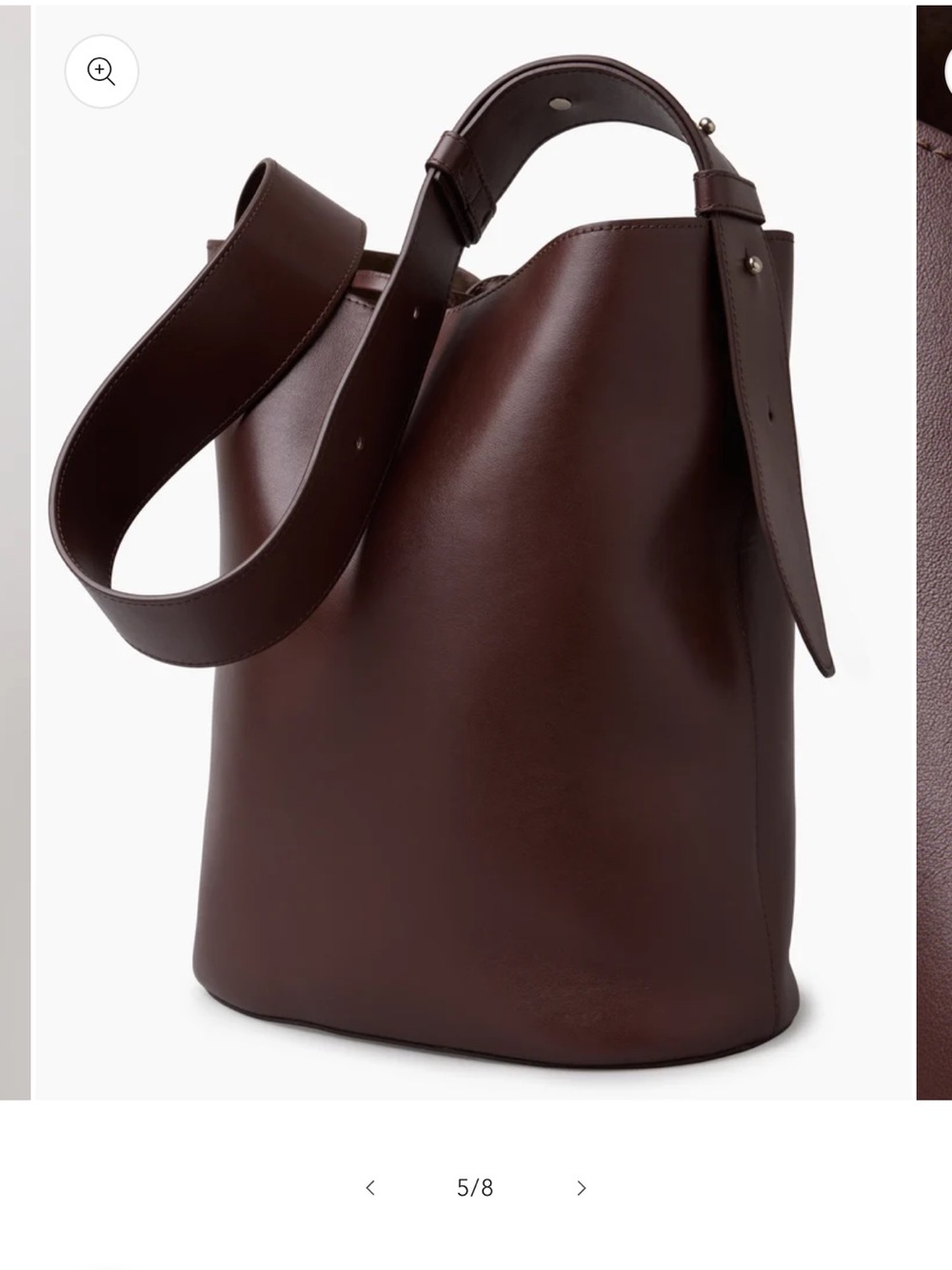 LIE STUDIO Norma Tote in Burgundy Leather - Picture 10 of 14
